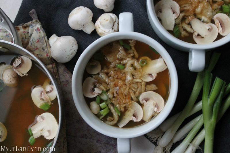 Easy Hibachi Style Mushroom Soup