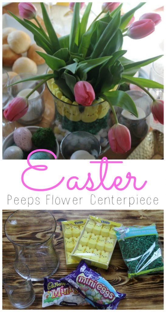 Easter Peep Flower Centerpiece