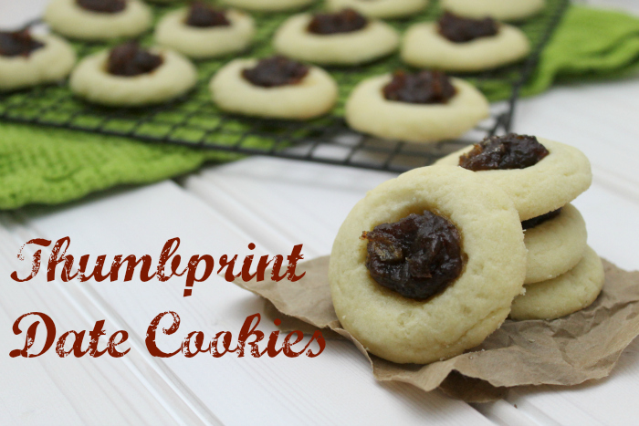 Thumbprint Date Cookies