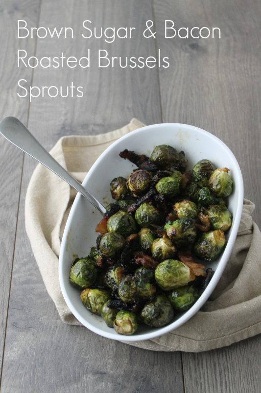 Brown Sugar & Bacon Roasted Brussels Sprouts